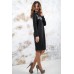 Embroidered dress "Autumn Palette" Black